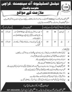 National Institute Of Management Jobs 2019