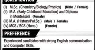 Aligarh Public School Jobs 2018 for Teaching Staff Advertisement