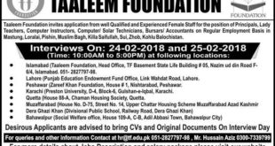 Taleem Foundation Jobs