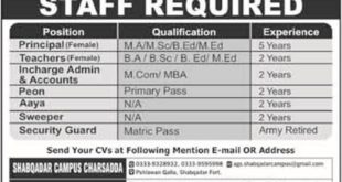 Apple Group of Schools Charsadda KP Jobs 2018 for Teachers and Non-Teaching Staff Latest Advertisement