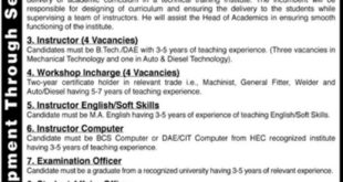 Atlas Foundation Jobs 2018 for Instructors, IT, Administrative & Other Staff Latest Advertisement
