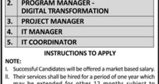 Aviation Jobs 2018 for IT, Project Manager and Management Posts Latest Advertisement
