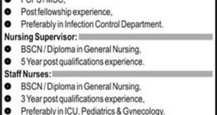 Bahria International Hospital Lahore Jobs 2018 for Nurses and Medical Posts Latest Advertisement