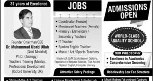 Capital Lyceum School Jobs 2018 for Coordinator and Teachers Latest Advertisement