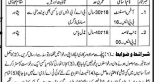 Housing Department KP Jobs 2018 for Office Assistant and Naib Qasid Posts Latest Advertisement