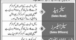 Real Estate Marketing Company Jobs 2018 For Sales, Accounts & Admin Posts Latest Advertisement
