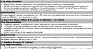 IBA Jobs 2018 for 5+ Posts in Multiple Categories Latest Advertisement