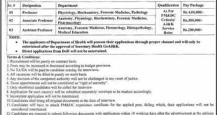 Mohtarma Benazir Bhutto Shaheed Medical College Mirpur AJK Jobs 2018 for Teaching Faculty Latest Advertisement