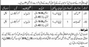 Pak Army Jobs 2018 for 3+ Mess Cook & Cook Unit Posts Latest Advertisement