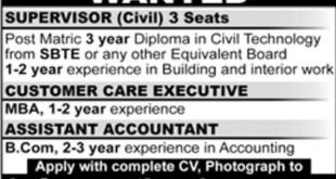 Promotion Plexus Jobs 2018 for Assistant Accountant and Supervisor Posts, Customer Care Executives