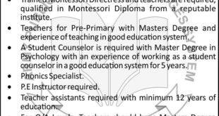 Army Public School & College Karachi Jobs For Teaching