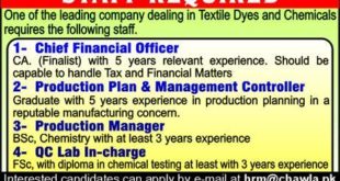 Chawla Textile Company Faisalabad 6+ Jobs 2018