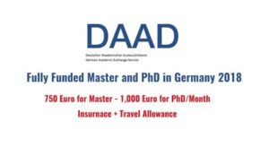 DAAD Masters Scholarships