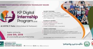 Paid Internship KP Digital Internship Program for Youth 2018