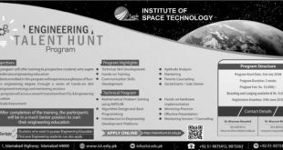Pakistan Engineering Talent Hunt Program 2018 at Institute of Space Technology IST