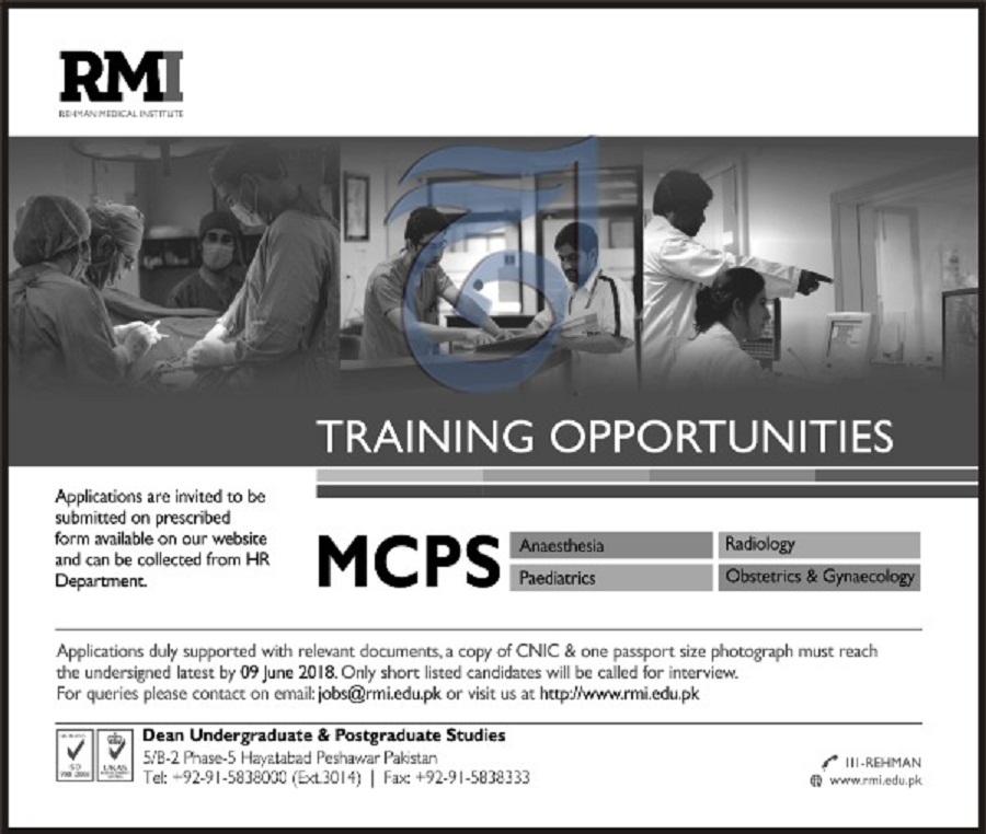 Rehman Medical Institute RMI Peshawar MCPS Training Program 2018