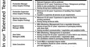 Texo Poly Industries Pvt Ltd 7+ Jobs 2018 for Productions, Sales , DAE, Graphic Designers & Other