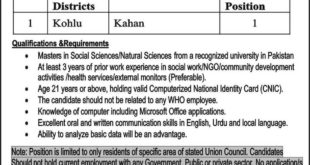 World Health Organization (WHO) Pakistan Jobs 2018 for UCPO & TCSP