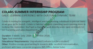 COLABS Summer Internship Program 2018