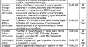 Finance Department Govt Of KPK 14+ Jobs For Chief Financial Officer, Head Of Alternatives & Others