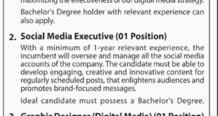 Q Mobile Jobs in Karachi 2018 For Assistant Digital Manager, Social Media Executive & Others