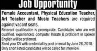 The Noor School Gujranwala Cantt Jobs For Accountant, Physical Education Teacher & Others