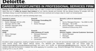Deloitte Pakistan Jobs