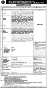 HITEC IMS-Heavy Industries Taxila Education City Jobs 2018 Vacancies