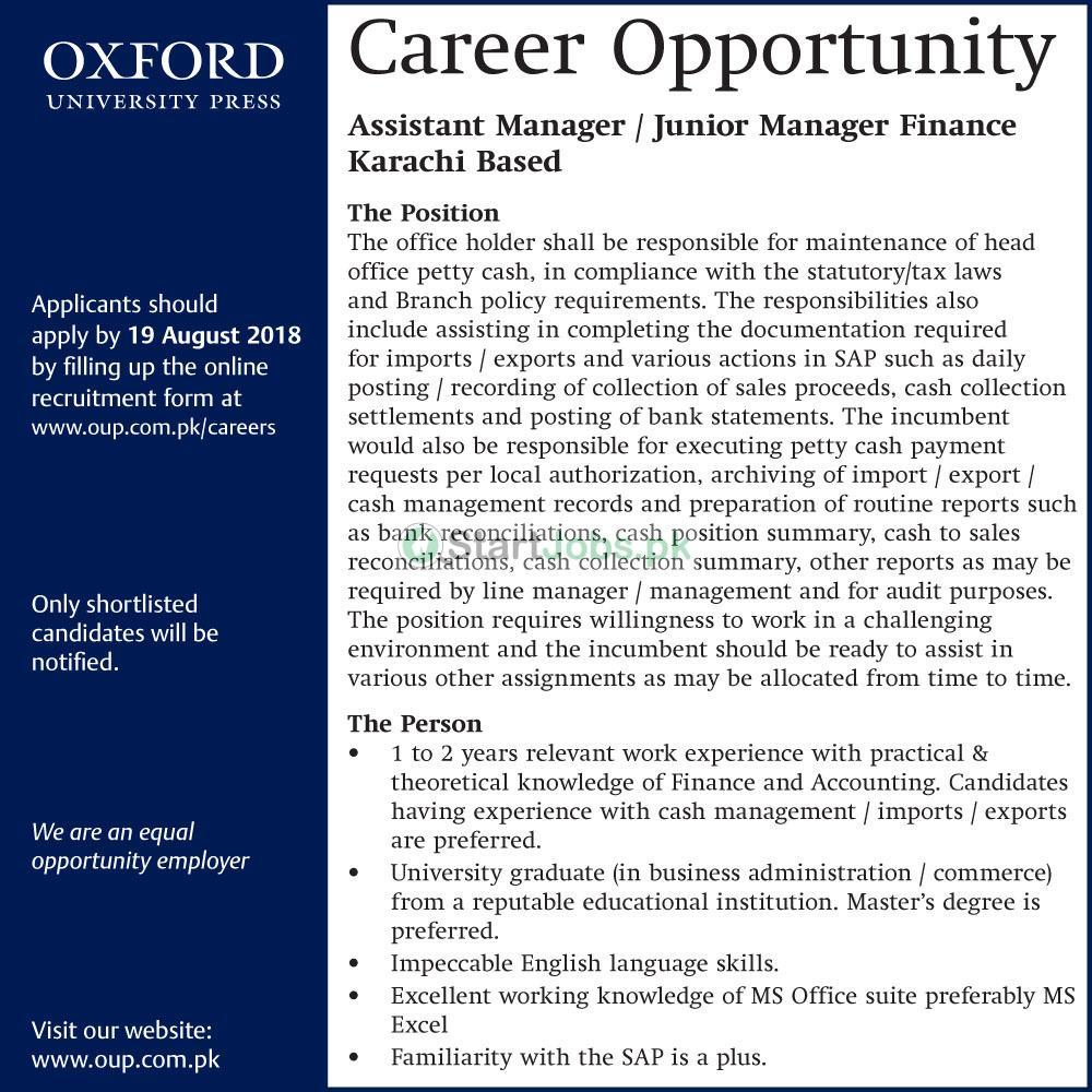Oxford University Jobs 2018