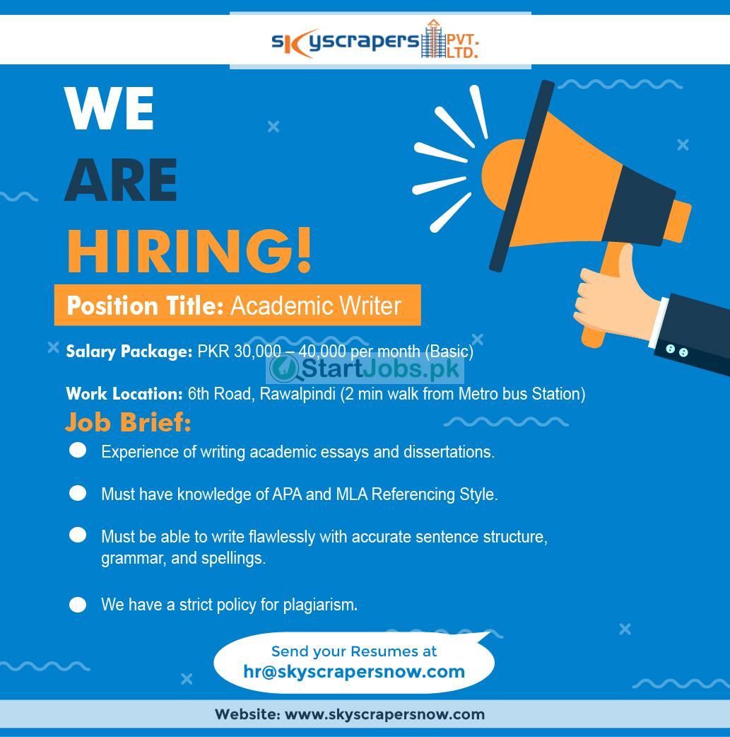 Sky Scrapers Pvt Ltd Jobs 2018