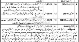 Directorate General of Special Education Punjab Jobs