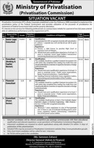 Ministry Of Privatisation Jobs