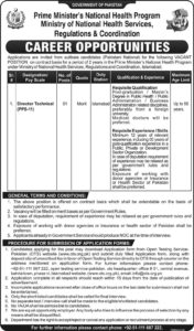Ministry of National Health Services Jobs 2019