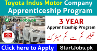 Toyota Indus Motor Company Apprenticeship Program