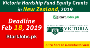 Victoria Hardship Fund Equity Grants