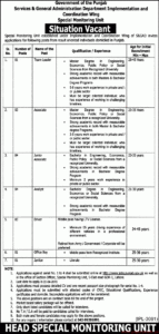 Services and General Administration Department Jobs