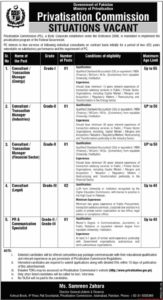 Ministry Of Privatisation Jobs 2019
