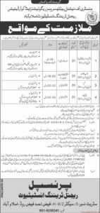 Ministry of National Health Services Jobs 2019