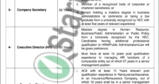 Pakistan Reinsurance Company Jobs 2019