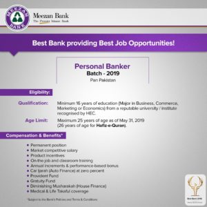 Meezan Bank Jobs 2019 Apply Online