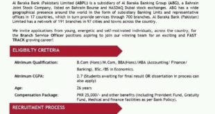 Al Baraka Bank Jobs as Branch Service Officer (BSO) Batch 2019